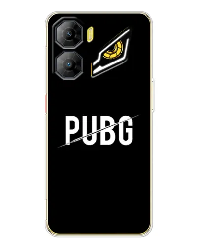 Чехол для ZTE Nubia Neo 3 с картинкой «PUBG — белый логотип»