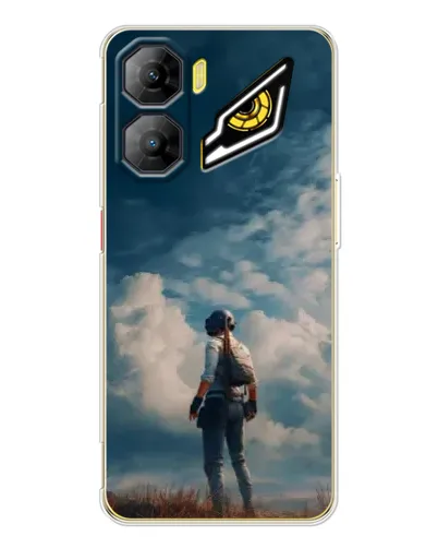 Чехол для ZTE Nubia Neo 3 с картинкой «Герой PUBG на скале»