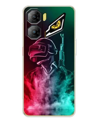 Чехол для ZTE Nubia Neo 3 с картинкой «PUBG — огненный воин»