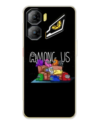 Чехол для ZTE Nubia Neo 3 с картинкой «Логотип Among Us»