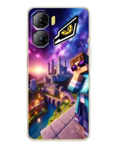 Чехол для ZTE Nubia Neo 3 с картинкой «Стив и космос»
