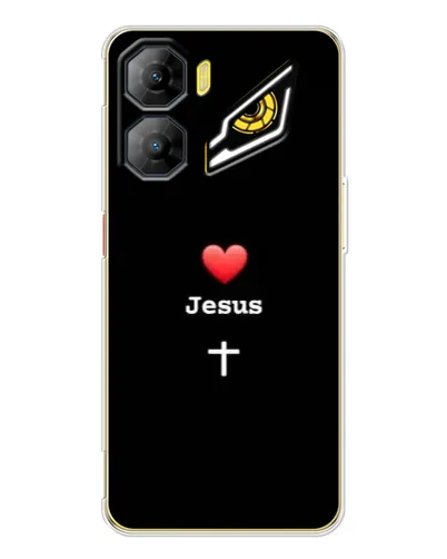 Чехол для ZTE Nubia Neo 3 с картинкой «Сердце - Jesus»