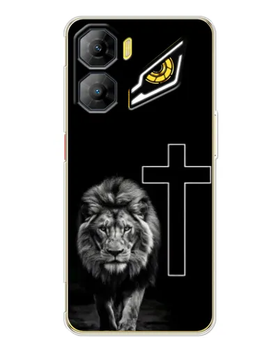 Чехол для ZTE Nubia Neo 3 с картинкой «Лев и Крест»