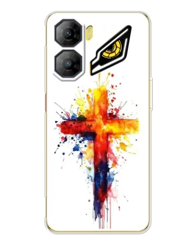 Чехол для ZTE Nubia Neo 3 с картинкой «Акварельный крест»