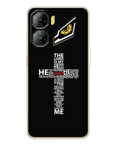 Чехол для ZTE Nubia Neo 3 с картинкой «Текстовый крест» Чехол для ZTE Nubia Neo 3 с картинкой «Текстовый крест»