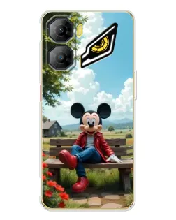 Чехол для ZTE Nubia Neo 3 с картинкой «Микки на скамейке»