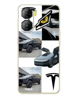 Чехол для ZTE Nubia Neo 3 с картинкой «Коллаж Cybertruck Tesla» Чехол для ZTE Nubia Neo 3 с картинкой «Коллаж Cybertruck Tesla»