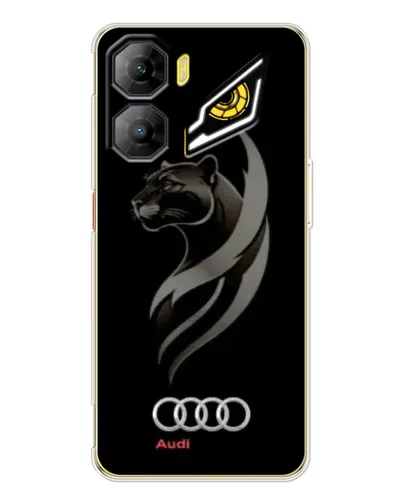 Чехол для ZTE Nubia Neo 3 с картинкой «Графика — пантера и Audi» Чехол для ZTE Nubia Neo 3 с картинкой «Графика — пантера и Audi»