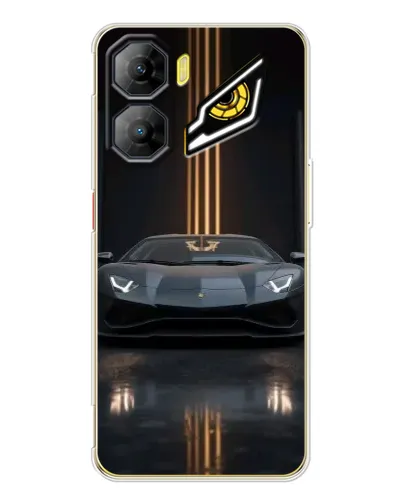 Чехол для ZTE Nubia Neo 3 с картинкой «Lamborghini золотые линии» Чехол для ZTE Nubia Neo 3 с картинкой «Lamborghini золотые линии»