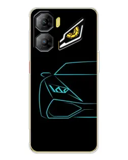 Чехол для ZTE Nubia Neo 3 с картинкой «Голубой силуэт Lamborghini» Чехол для ZTE Nubia Neo 3 с картинкой «Голубой силуэт Lamborghini»