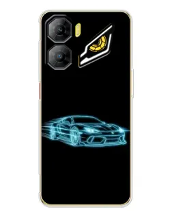 Чехол для ZTE Nubia Neo 3 с картинкой «Неоновый контур Lamborghini» Чехол для ZTE Nubia Neo 3 с картинкой «Неоновый контур Lamborghini»