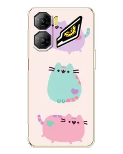 Чехол для ZTE Nubia Neo 3 с картинкой «Pusheen трио» Чехол для ZTE Nubia Neo 3 с картинкой «Pusheen трио»