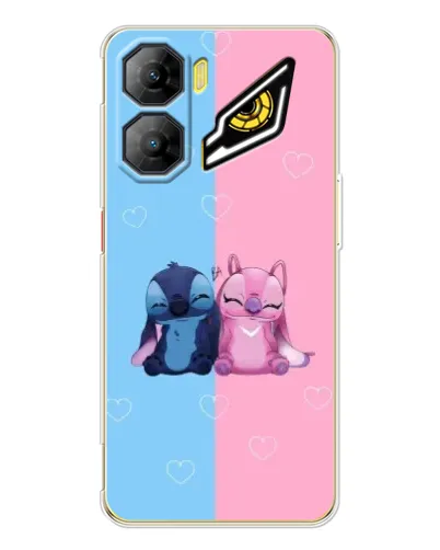 Чехол для ZTE Nubia Neo 3 с картинкой «Stitch и Angel Love»