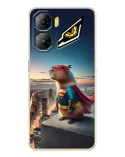 Чехол для ZTE Nubia Neo 3 с картинкой «Капи-мен супергерой»