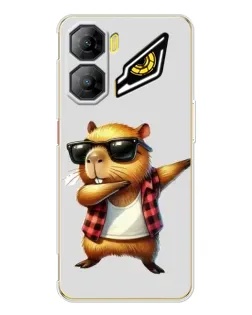 Чехол для ZTE Nubia Neo 3 с картинкой «Капибара рэпер даб»