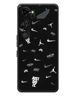 Чохол для ZTE Nubia Neo 5 GT 5G з картинкою «Nike Black Pattern»