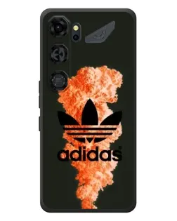 Чохол для ZTE Nubia Neo 5 GT 5G з картинкою «Помаранчевий дим Adidas»