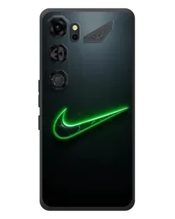 Чохол для ZTE Nubia Neo 5 GT 5G з картинкою «Неоновий контур Nike»
