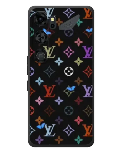 Чохол для ZTE Nubia Neo 5 GT 5G з картинкою «Кольорова монограма LV» Чохол для ZTE Nubia Neo 5 GT 5G з картинкою «Кольорова монограма LV»