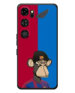 Чехол для ZTE Nubia Neo 5 GT 5G с картинкой «Bored Ape — фанат Барсы»