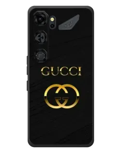 Чехол для ZTE Nubia Neo 5 GT 5G с картинкой «Золотой логотип Gucci»