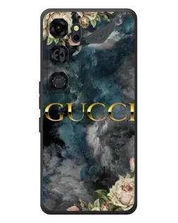 Чехол для ZTE Nubia Neo 5 GT 5G с картинкой «Абстрактные цветы Gucci»
