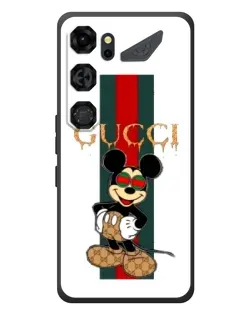 Чехол для ZTE Nubia Neo 5 GT 5G с картинкой «Микки Маус Gucci — полосы»