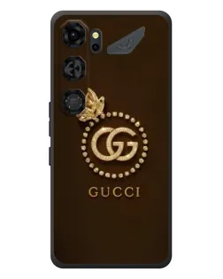 Чехол для ZTE Nubia Neo 5 GT 5G с картинкой «Gucci — золотая бабочка»