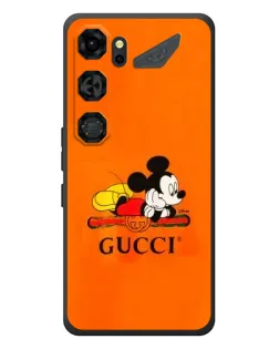 Чехол для ZTE Nubia Neo 5 GT 5G с картинкой «Микки Маус Gucci — оранж»