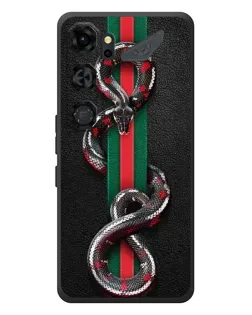 Чехол для ZTE Nubia Neo 5 GT 5G с картинкой «Gucci — змея на полосе»