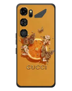 Чехол для ZTE Nubia Neo 5 GT 5G с картинкой «Gucci — золотые бабочки»