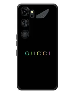 Чехол для ZTE Nubia Neo 5 GT 5G с картинкой «Gucci — неоновый минимализм»
