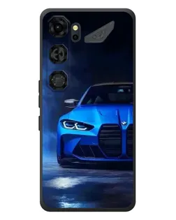 Чехол для ZTE Nubia Neo 5 GT 5G с картинкой «Голубая BMW M4»