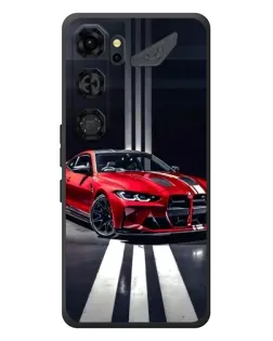 Чехол для ZTE Nubia Neo 5 GT 5G с картинкой «Красная BMW на дороге»