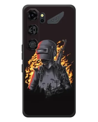 Чехол для ZTE Nubia Neo 5 GT 5G с картинкой «PUBG — огненный силуэт» Чехол для ZTE Nubia Neo 5 GT 5G с картинкой «PUBG — огненный силуэт»