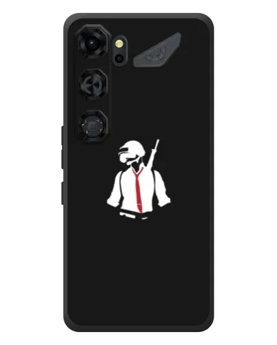 Чехол для ZTE Nubia Neo 5 GT 5G с картинкой «PUBG — силуэт воина» Чехол для ZTE Nubia Neo 5 GT 5G с картинкой «PUBG — силуэт воина»