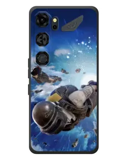 Чехол для ZTE Nubia Neo 5 GT 5G с картинкой «Десант PUBG — прыжок»