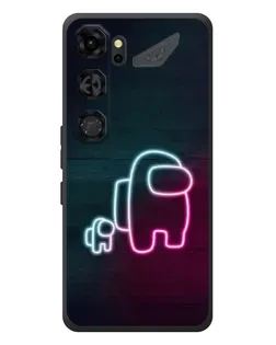 Чехол для ZTE Nubia Neo 5 GT 5G с картинкой «Among Us неон-арт»