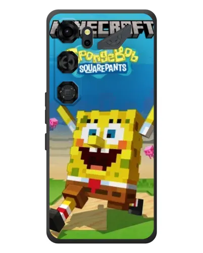 Чохол для ZTE Nubia Neo 5 GT 5G з картинкою «Губка Боб Minecraft» Чохол для ZTE Nubia Neo 5 GT 5G з картинкою «Губка Боб Minecraft»