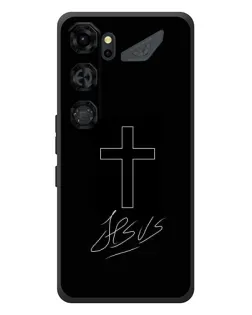 Чехол для ZTE Nubia Neo 5 GT 5G с картинкой «Графический крест Jesus»