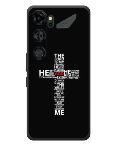 Чехол для ZTE Nubia Neo 5 GT 5G с картинкой «Текстовый крест» Чехол для ZTE Nubia Neo 5 GT 5G с картинкой «Текстовый крест»