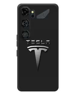 Чохол для ZTE Nubia Neo 5 GT 5G з картинкою «Сталевий логотип Tesla»