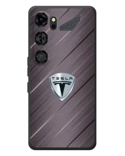 Чохол для ZTE Nubia Neo 5 GT 5G з картинкою «Металева текстура Tesla»