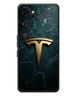 Чохол для ZTE Nubia Neo 5 GT 5G з картинкою «Мармурова Tesla Gold»