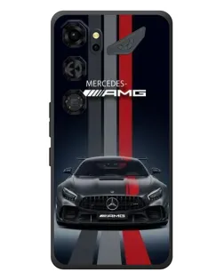 Чохол для ZTE Nubia Neo 5 GT 5G з картинкою «Mercedes — білий карбон»