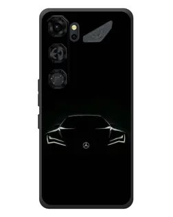 Чехол для ZTE Nubia Neo 5 GT 5G с картинкой «Mercedes — силуэт авто» Чехол для ZTE Nubia Neo 5 GT 5G с картинкой «Mercedes — силуэт авто»