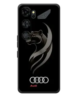 Чохол для ZTE Nubia Neo 5 GT 5G з картинкою «Графіка — пантера та Audi»