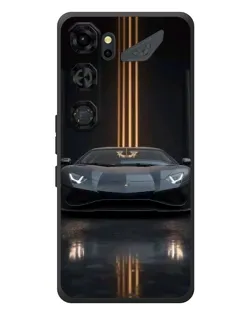 Чехол для ZTE Nubia Neo 5 GT 5G с картинкой «Lamborghini золотые линии»