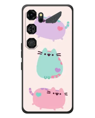 Чехол для ZTE Nubia Neo 5 GT 5G с картинкой «Pusheen трио» Чехол для ZTE Nubia Neo 5 GT 5G с картинкой «Pusheen трио»