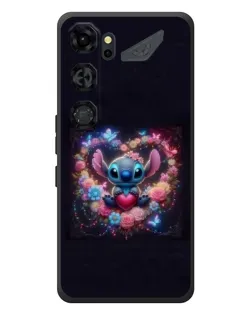 Чехол для ZTE Nubia Neo 5 GT 5G с картинкой «Stitch в цветах»